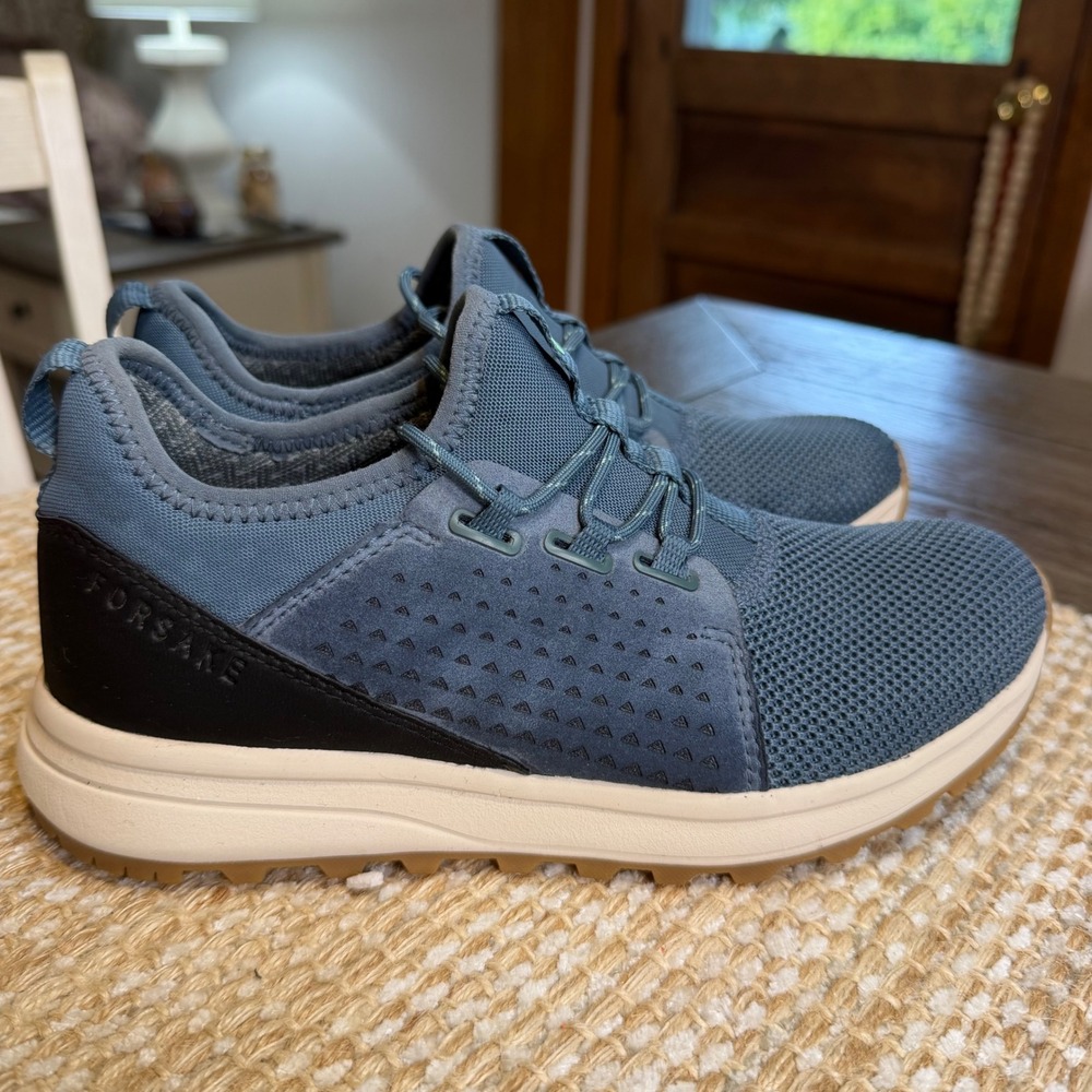 Forsake Meridian Womens 6.5 Azure Blue Mesh Hiking Athletic Sneakers - Picture 2 of 10